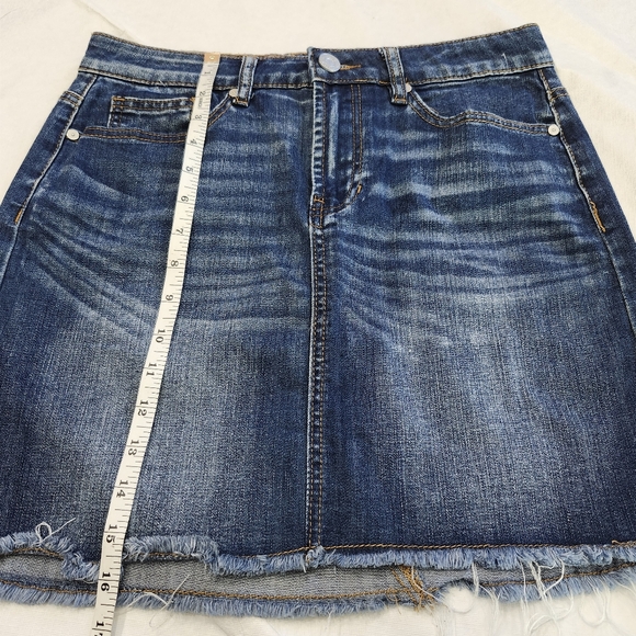 Indigo Rein Size 5 Blue Jean Mini Pencil Skirt Casual Style - Picture 6 of 8